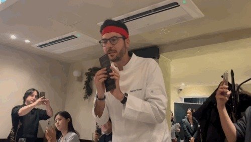 2월 27일 서울 용산구 파브리키친에서 파브리치오 페라리 셰프가 발언을 하고 있다.