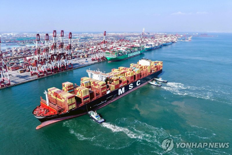 중국 산둥성 칭다오 항구 (출처=연합뉴스)