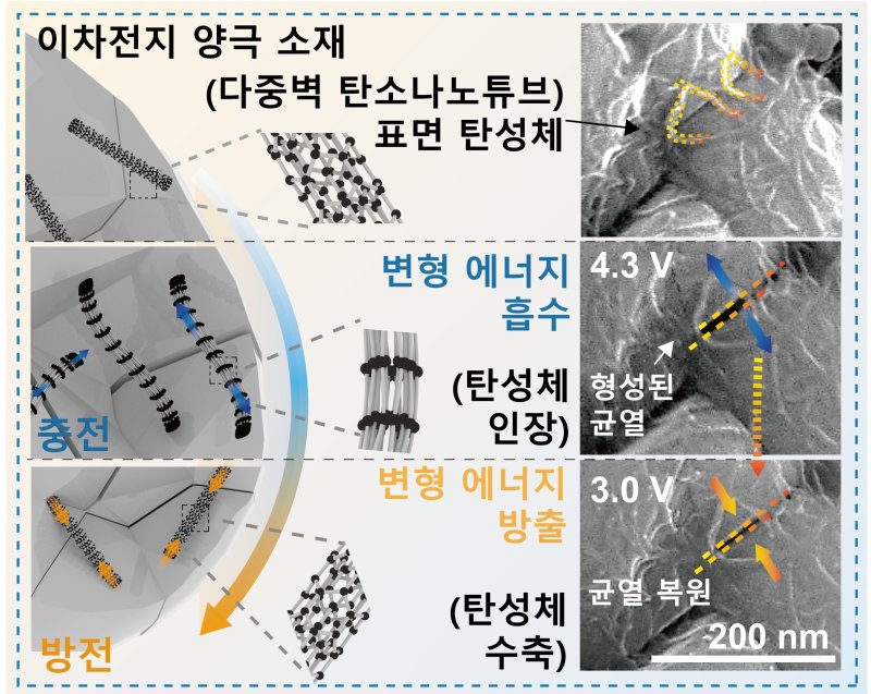 포스텍(포항공대) 친환경소재대학원 신소재공학과와 삼성 SDI, 미국 노스웨스턴대, 중앙대 공동연구팀이 전기차 배터리의 수명과 에너지 밀도를 획기적으로 높일 수 있는 기술. (포스텍 제공, 재판매 및 DB 굼지) 2025.3.5/뉴스1
