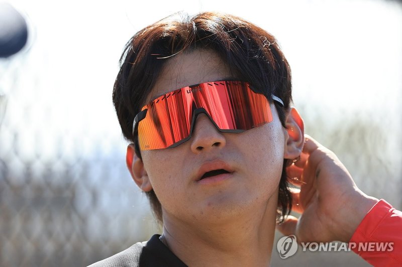 인터뷰하는 김도영 (출처=연합뉴스)