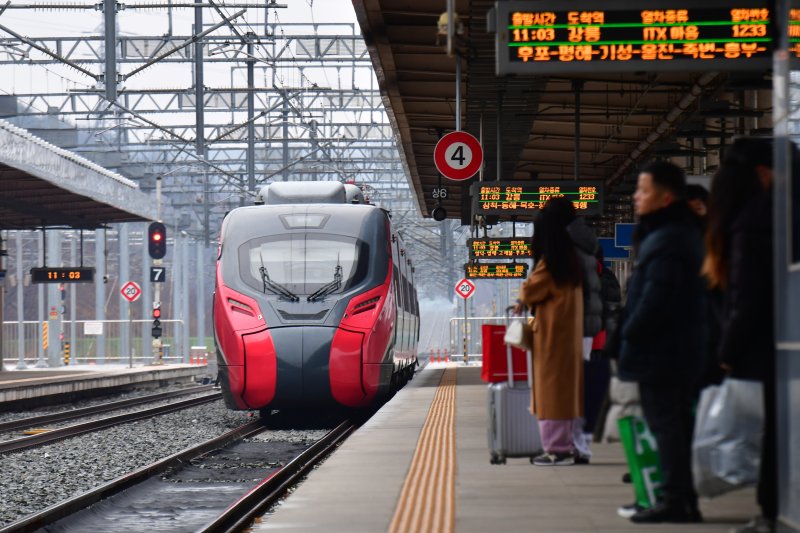 동해선 열차는 올 1월1일 부산에서 강릉까지 완전 개통됐다. 뉴스1