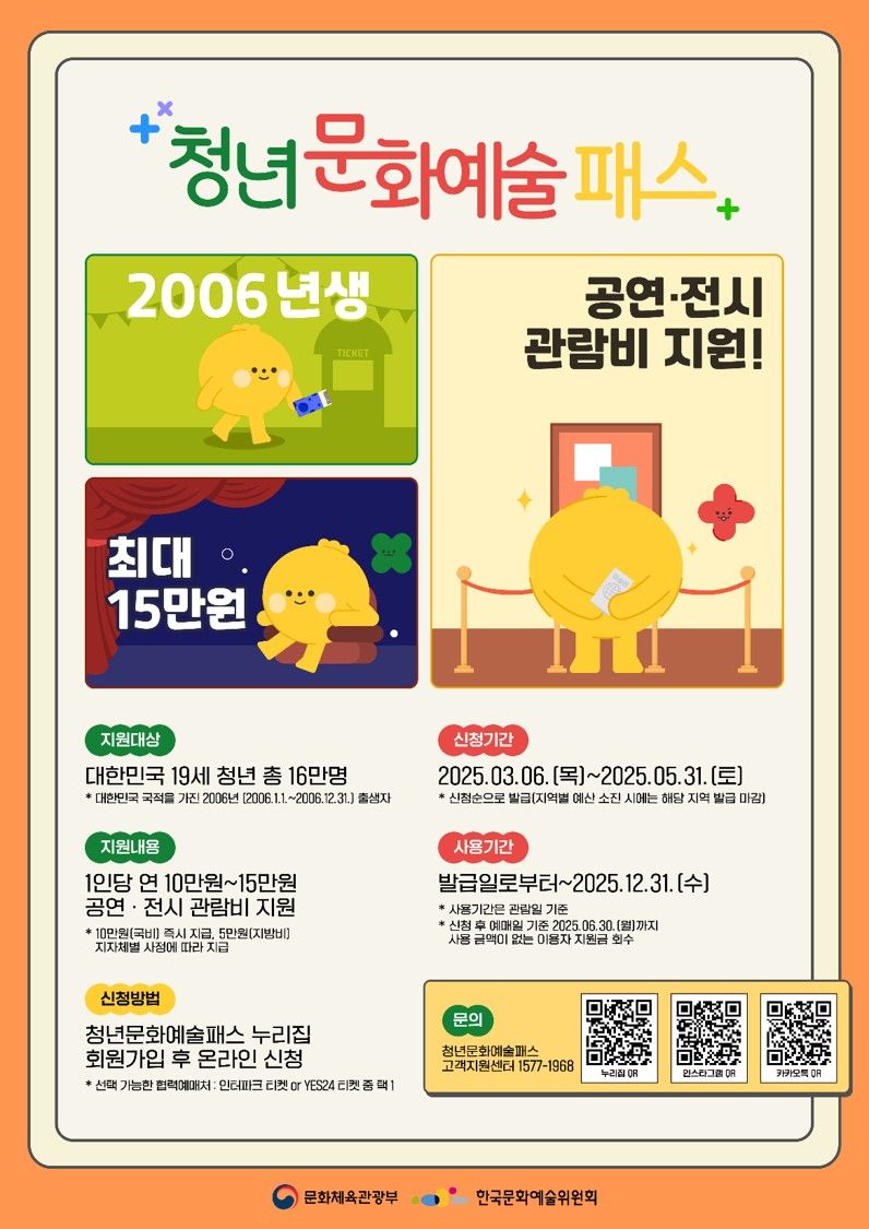 19세 청년 오페라·콘서트 볼때 15만원 지원...광명시 '청년문화예술 패스' 지급