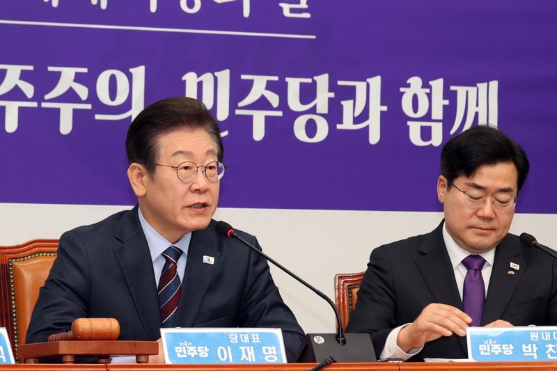 더불어민주당 이재명 대표가 7일 서울 여의도 국회에서 열린 최고위원회의에서 발언하고 있다. 사진=서동일 기자