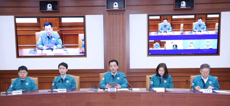 [서울=뉴시스] 조수정 기자 = 최상목 대통령 권한대행 부총리 겸 기획재정부 장관이 7일 정부서울청사에서 열린 제20차 국가테러대책위원회를 주재하고 있다. 2025.03.07. chocrystal@newsis.com