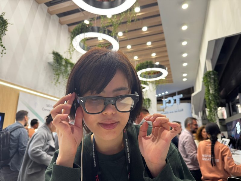 [바르셀로나(스페인)] 심지혜 기자 = TCL이 스페인 바르셀로나에서 열린 MWC25에서 공개한 레이네오(RAYNeo) X3 Pro 모습. 2025.03.04. siming@newsis.com *재판매 및 DB 금지