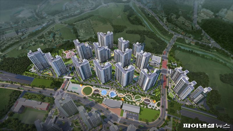 용인 푸르지오 원클러스터 2∙3단지 조감도. 대우건설 제공