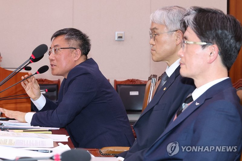 답변하는 김석우 법무부 장관 직무대행 (출처=연합뉴스)