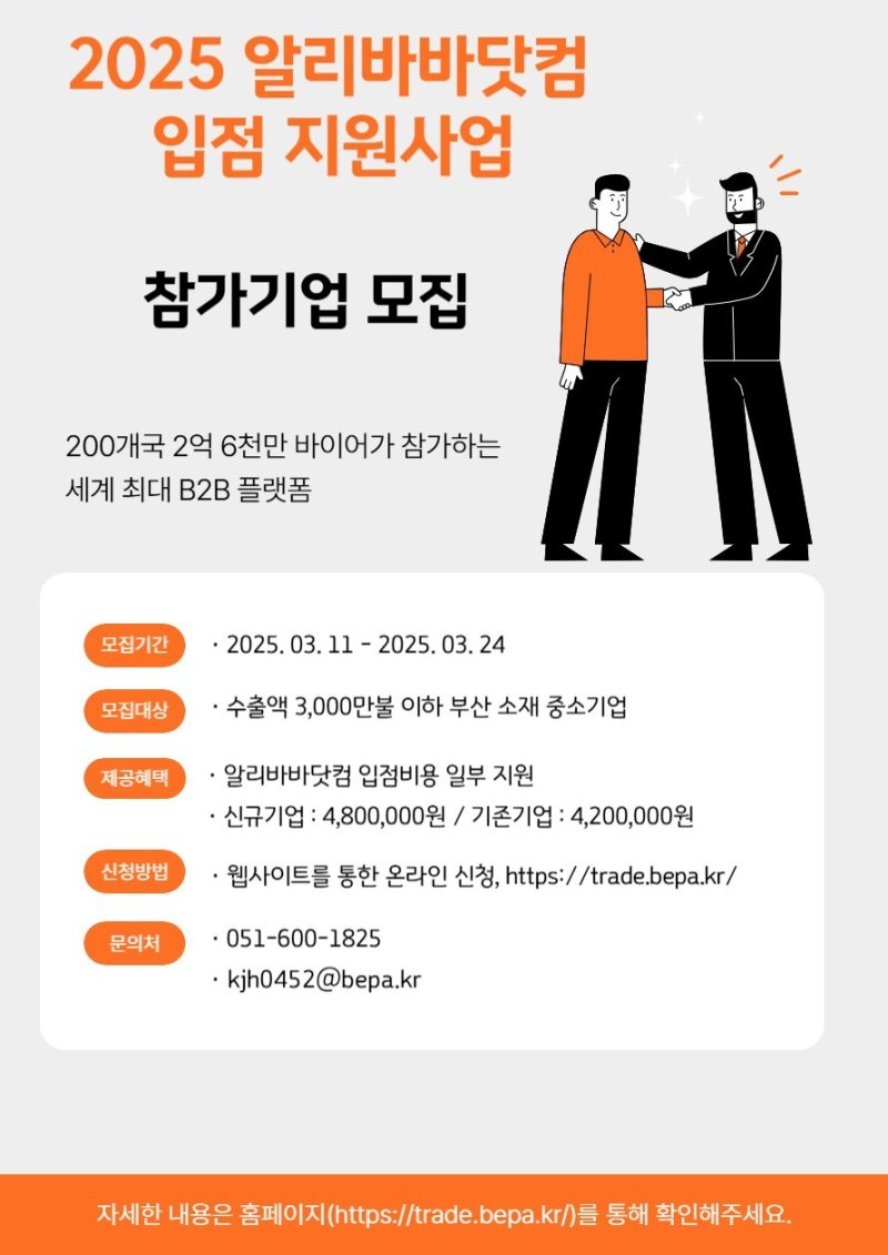 부산시, '알리바바닷컴' 입점 지원 확대