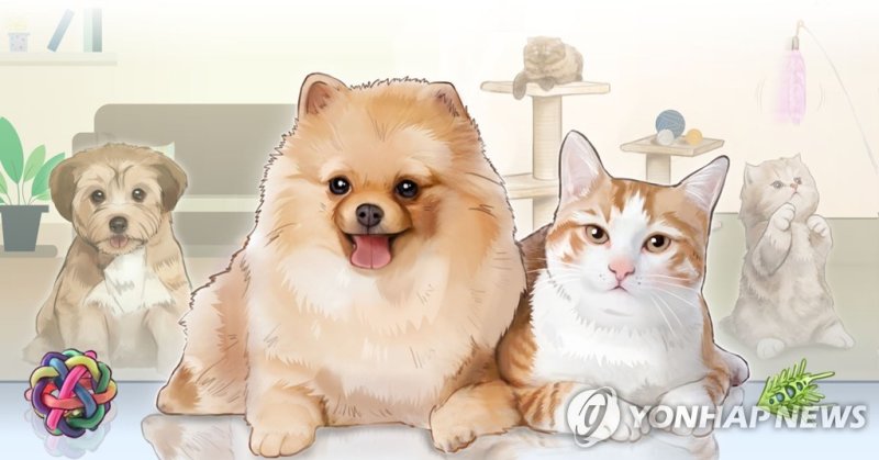 반려동물 강아지+고양이 (PG) (출처=연합뉴스)