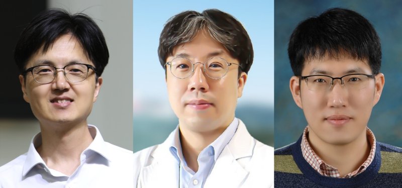[대구=뉴시스] (좌측부터)DGIST 정영태 교수, 칠곡경북대학교병원 정근오 교수, 동국대학교 이민호 교수. (사진=DGIST 제공) photo@newsis.com *재판매 및 DB 금지