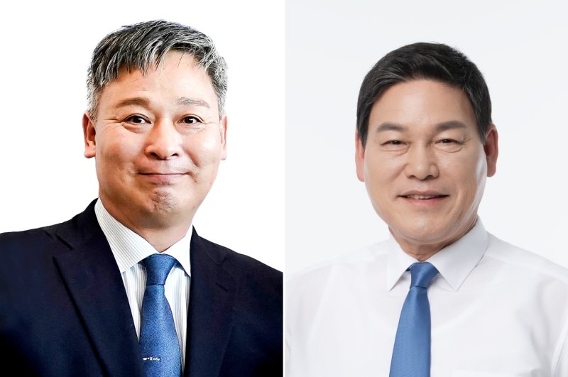 전남 담양군수 재선거에 나선 후보들. 왼쪽부터 이재종 더불어민주당 후보, 정철원 조국혁신당 후보.(캠프 제공. 재배포 및 DB 금지)