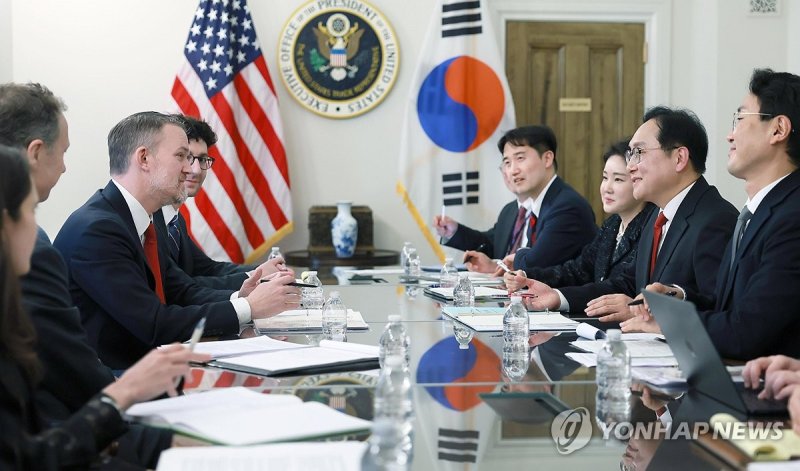 산업부, 미국 무역대표부(USTR) 대표 면담 (출처=연합뉴스)