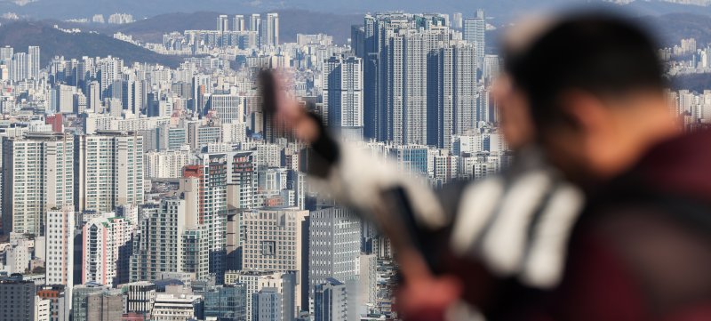 서울 남산에서 바라본 아파트 단지 모습. 2025.2.3/뉴스1 ⓒ News1 허경 기자