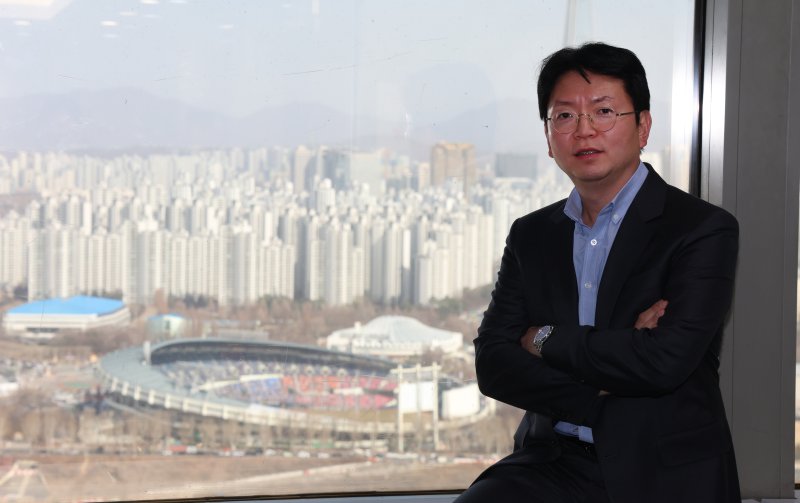 김학균 한국벤처캐피탈협회 회장이 13일 서울 강남구 트레이드 타원에서 뉴스1과 인터뷰를 하고 있다. ⓒ News1 김명섭 기자