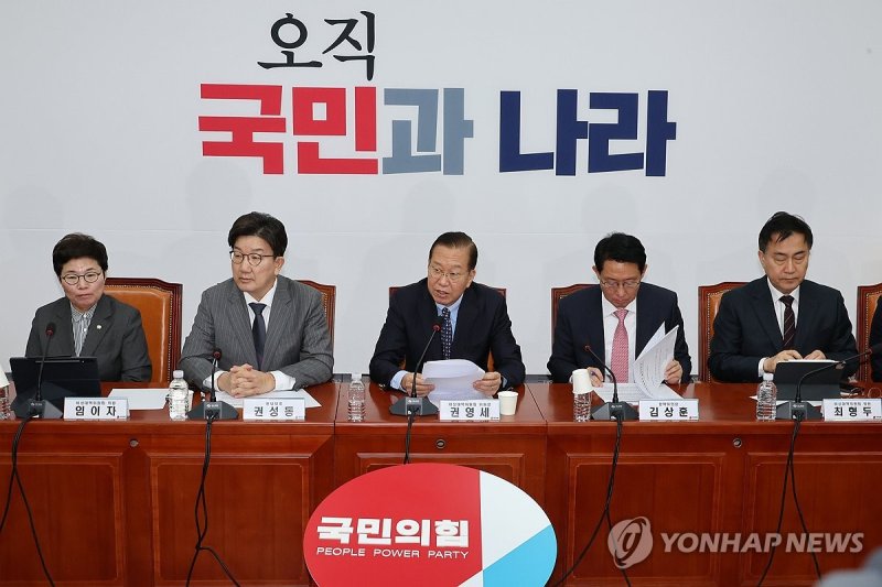 국민의힘 비상대책위원회의 (출처=연합뉴스)