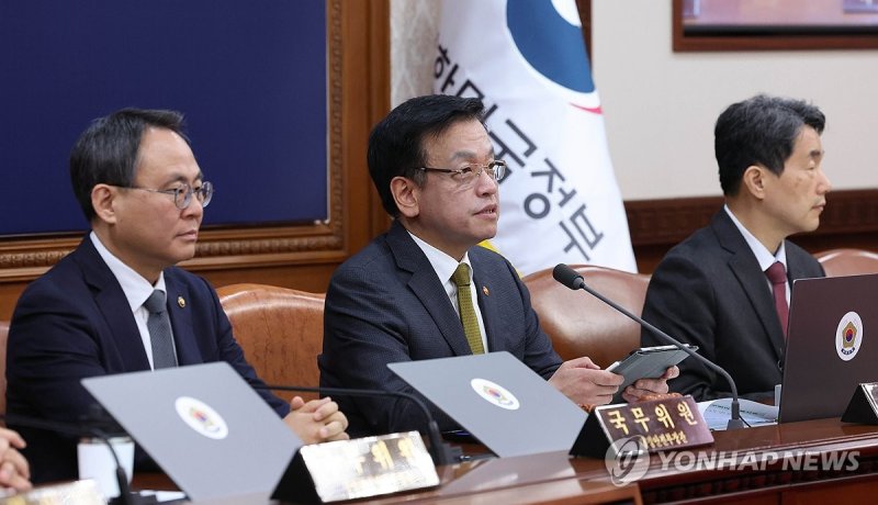 국무회의 발언하는 최상목 권한대행 (출처=연합뉴스)