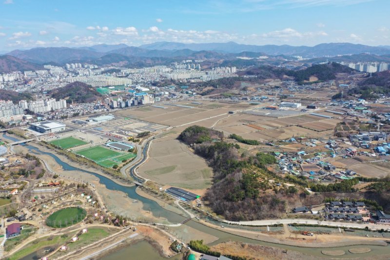 차세대 공공자원화시설 최적 입지후보지로 선정된 연향들 일원.(순천시 제공. 재판매 및 DB 금지)