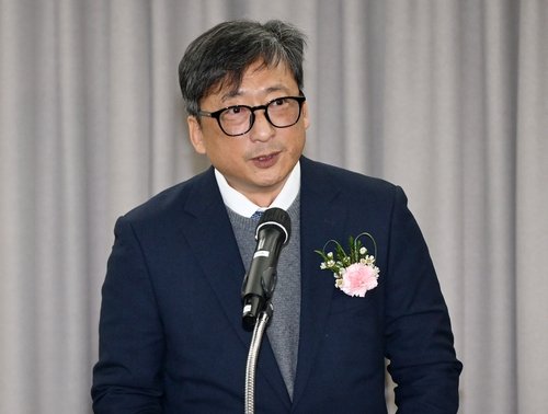 취임사하는 우정석 회장. (출처=연합뉴스)