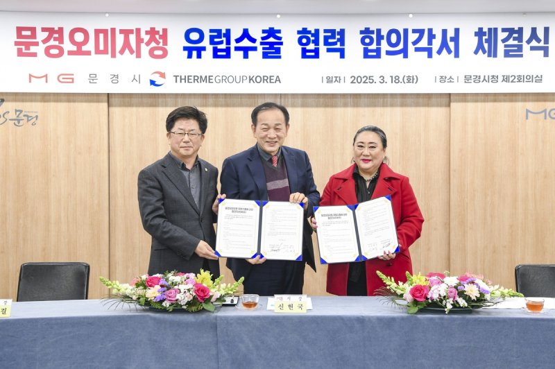 문경시-테르메그룹코리아 합의각서(MOA) 체결 (출처=연합뉴스)