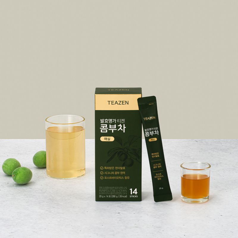 콤푸차 매실 액상 스틱 제품 이미지. 티젠 제공