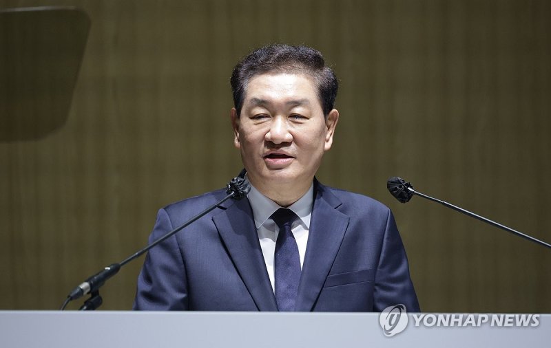 인사말 하는 한종희 삼성전자 부회장 (출처=연합뉴스)