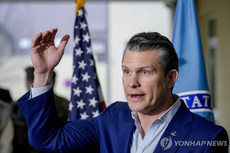 피트 헤그세스 미 국방장관 (출처=연합뉴스)