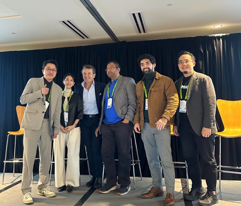 [서울=뉴시스] 베슬AI가 미 캘리포니아주 새너제이에서 열린 'GTC 2025'에 참가해 네트워킹 활동을 진행했다. (사진=베슬AI 제공) *재판매 및 DB 금지