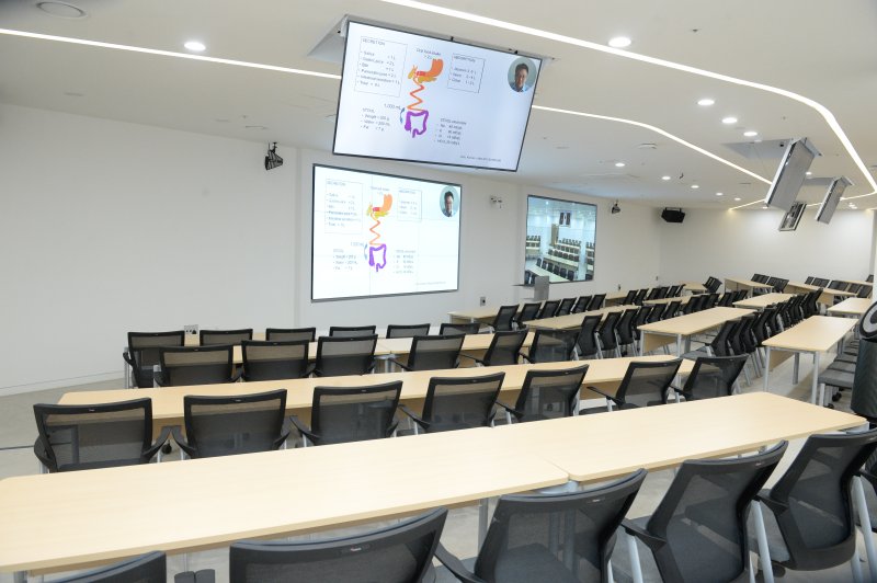 [울산=뉴시스] 구미현 기자 = 울산대 아산의학관 1층 전자강의실 내부 모습 gorgeouskoo@newsis.com *재판매 및 DB 금지