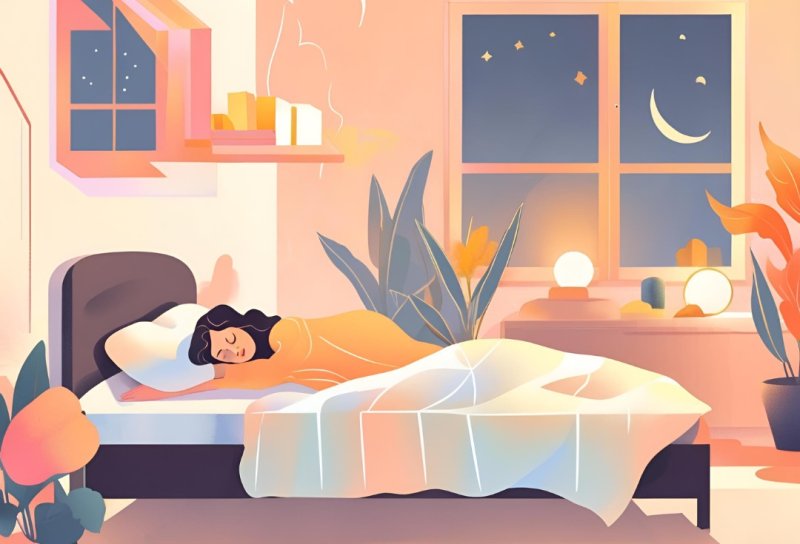 [서울=뉴시스] 꿀잠을 위한 슬립맥싱이 효과가 있을까. 이에 대한 의견은 분분하다. 사진은 AI 이미지. 2025.3.21 *재판매 및 DB 금지