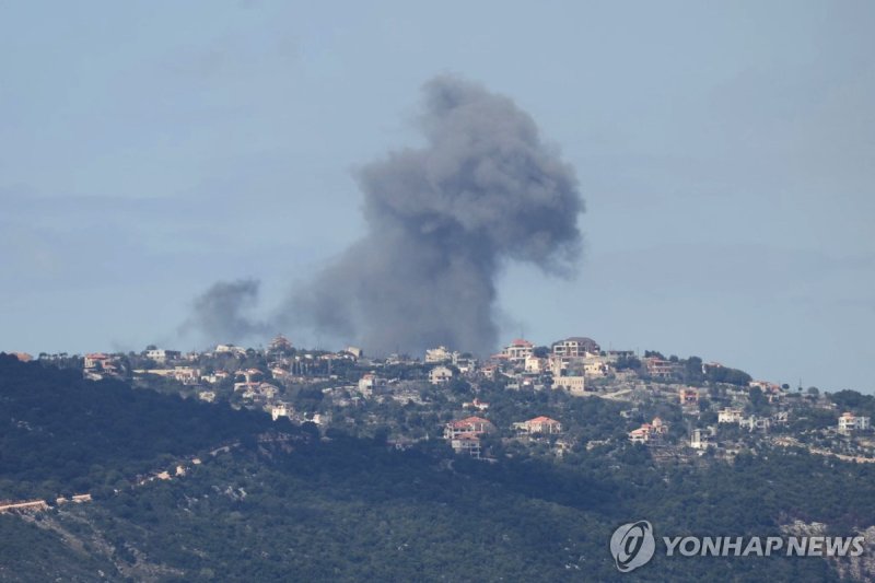 레바논 남부 공습 (출처=연합뉴스)