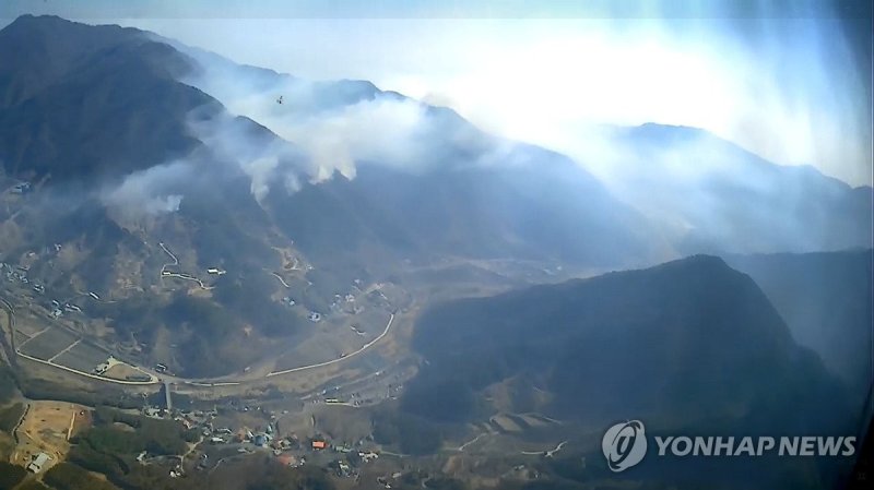 울산 울주군 온양읍 산불 현장 (출처=연합뉴스)