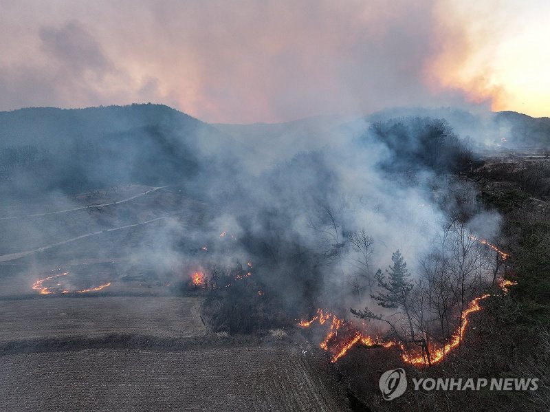 산불 번지는 의성 (출처=연합뉴스)