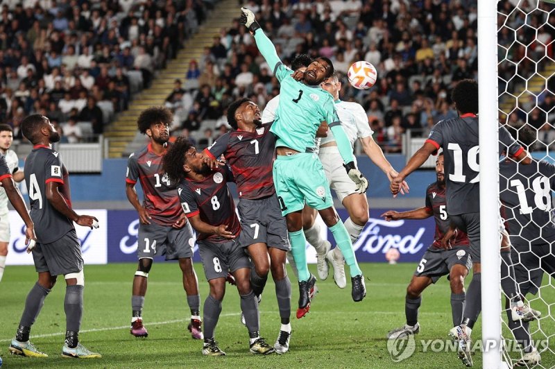 뉴질랜드와 뉴칼레도니아의 경기 모습. (출처=연합뉴스)