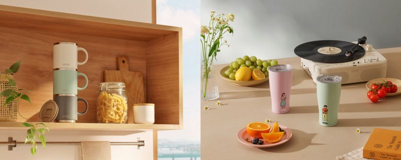 봄 기운으로 가득 채운 주방...주인공은 '써모스'