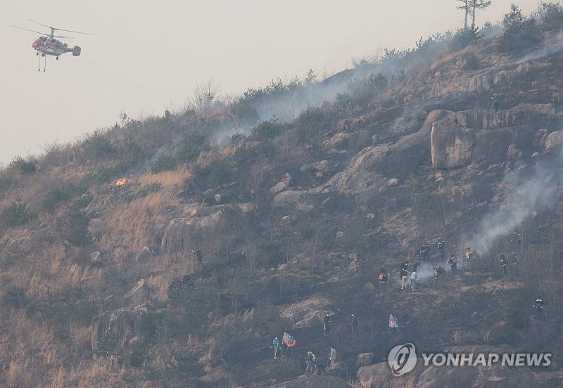 산불 확산 막아라 (출처=연합뉴스)
