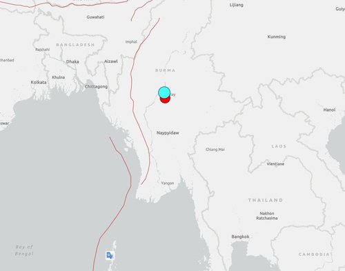미얀마 내륙서 규모 7.7 강진…태국 방콕도 큰 진동 (출처=연합뉴스)