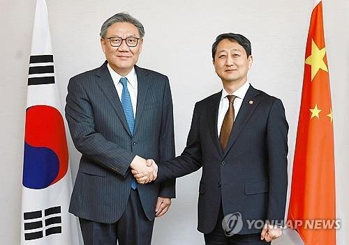 안덕근 장관, 중국 상무부 부장 면담 (출처=연합뉴스)
