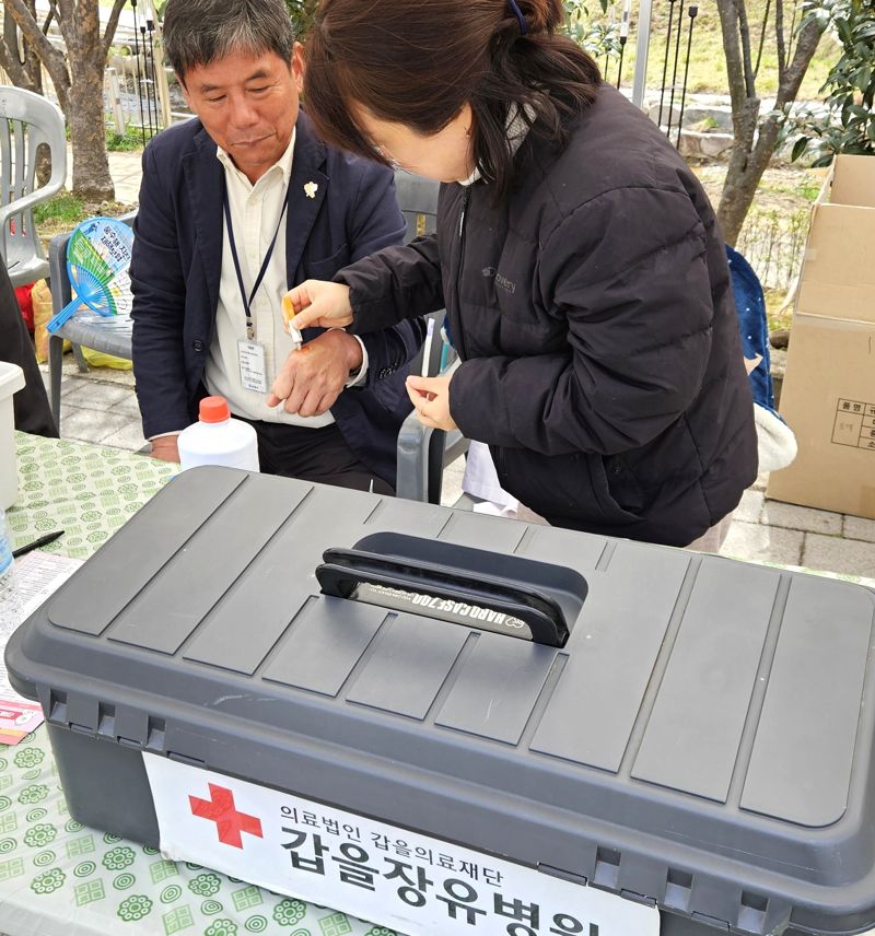 갑을장유병원, 제6회 율하벚꽃축제 의료 지원 활동