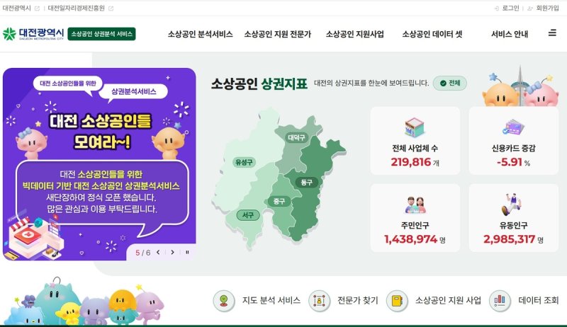 소상공인 상권분석 서비스 (출처=연합뉴스)