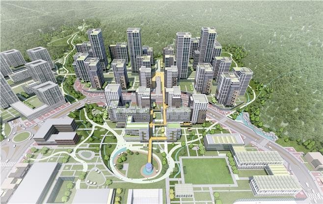 서울 강남구 구룡마을 도시개발사업 설계공모 당선작 조감도 (출처=연합뉴스)