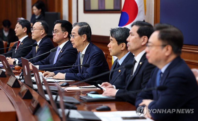 국무회의 발언하는 한덕수 권한대행 (출처=연합뉴스)