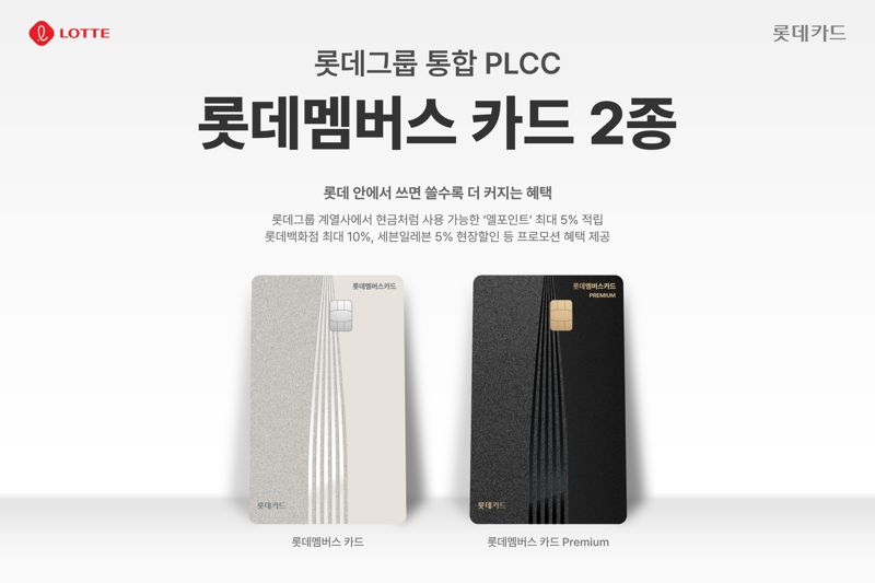 롯데카드, 롯데그룹 통합 PLCC ‘롯데멤버스 카드’ 2종 출시