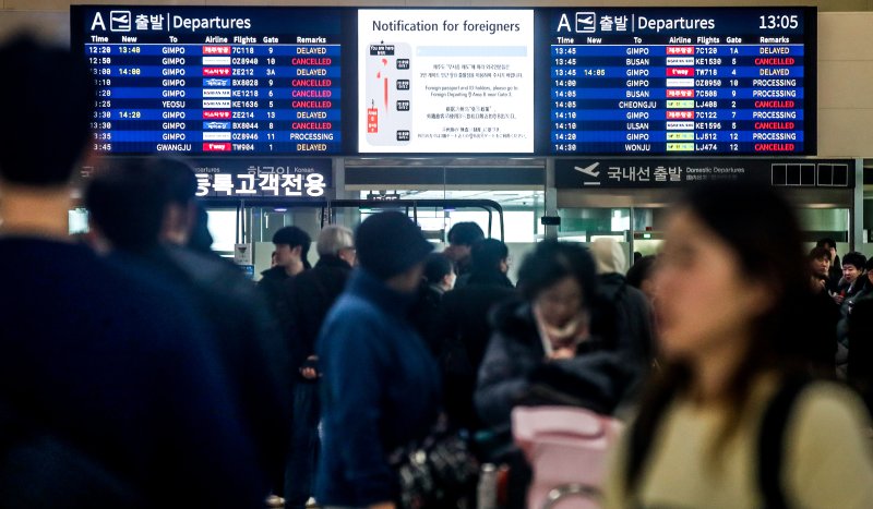 [제주=뉴시스] 우장호 기자 = 사진은 제주국제공항 대합실의 모습. 2025.04.01. woo1223@newsis.com