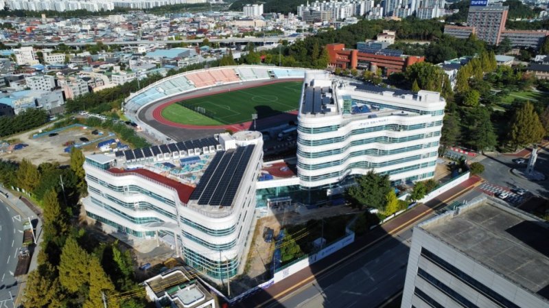 대전과학산업진흥원이 이전할 한남대 혁신파크 전경. 오른쪽 건물(A동)에 대전과학산업진흥원이 들어선다. (대전시 제공.재판매 및 DB금지) /뉴스1