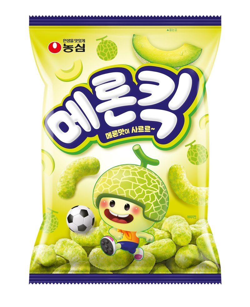 농심 스낵 신제품 메론킥 제품 이미지.(농심 제공)