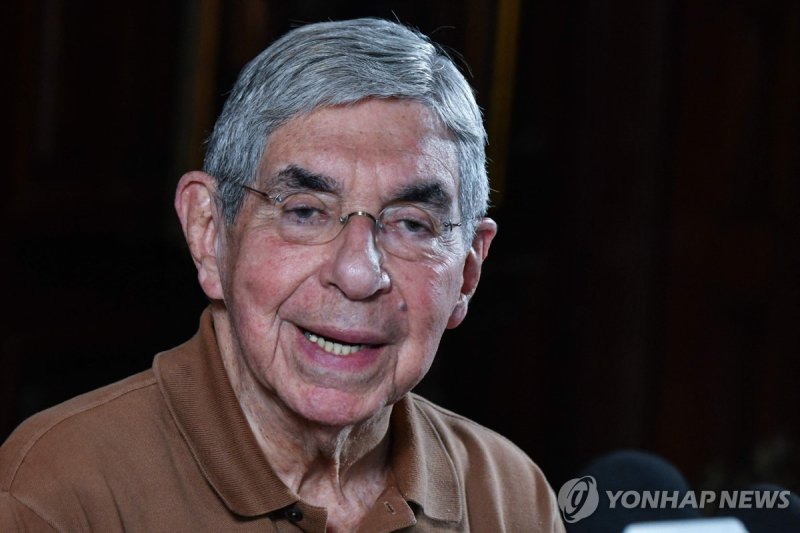 오스카 아리아스 전 코스타리카 대통령.연합뉴스