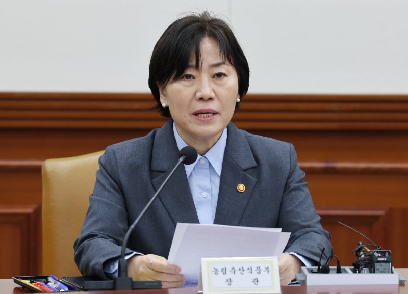 송미령 농림축산식품부 장관이 2일 서울 종로구 정부서울청사에서 열린 경제관계장관회의에서 발언을 하고 있다. 2025.4.2/뉴스1 ⓒ News1 임세영 기자