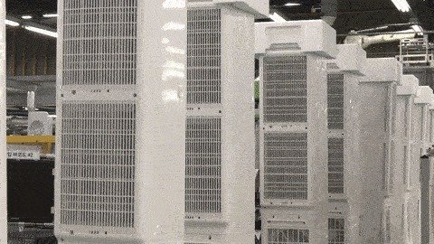 삼성전자 에어컨 생산라인 가동 모습(삼성전자 제공)