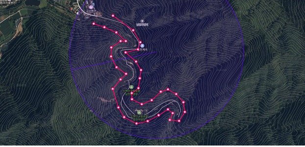 남천야영장 주변에 설치 산불감지 시스템.(소백산북부관리사무소 제공. 재판매 및 DB금지)