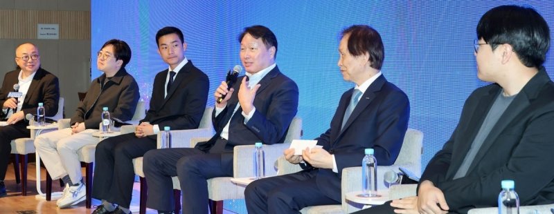 발언하는 최태원 대한상공회의소 회장 겸 SK그룹 회장 (출처=연합뉴스)